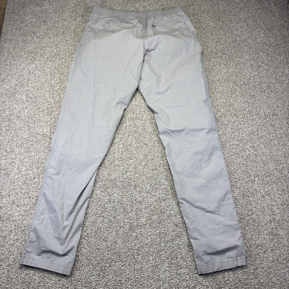 BYLT Pants Mens Large Gray Slim Fit Microfiber Jogger Elastic Waist Pockets - Picture 6 of 7
